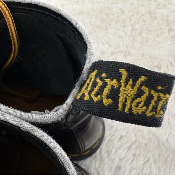 Black Leather Boots with Yellow Laces - Picture 5 of 10